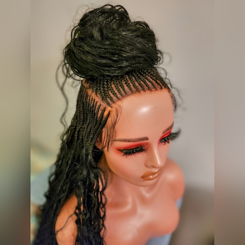 Full lace braided wig